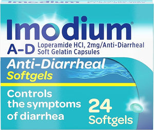 Imodium A-D Anti-Diarrheal Softgels – 24 Count