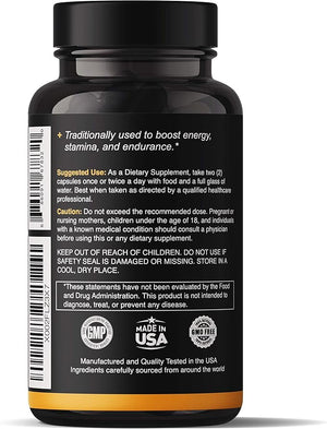 Natgrown Organic Maca Root Powder Capsules 1500mg – Red, Black & Yellow Peruvian Maca – Energy, Mood & Hormonal Support – Vegan, Non-GMO, Gluten-Free – 90 Capsules