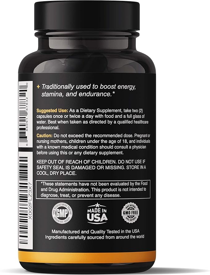Natgrown Organic Maca Root Powder Capsules 1500mg – Red, Black & Yellow Peruvian Maca – Energy, Mood & Hormonal Support – Vegan, Non-GMO, Gluten-Free – 90 Capsules