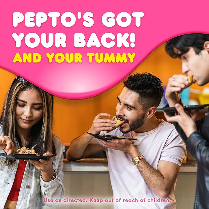 Pepto Bismol Liquid for Nausea, Heartburn, Indigestion, Upset Stomach & Diarrhea – Original Flavor, 2 x 12 oz Bottles