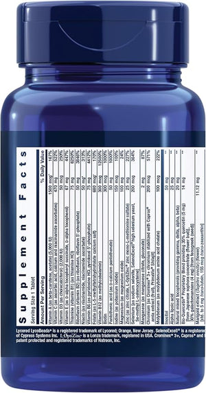 Life Extension One-Per-Day Multivitamin – High Potency, Quercetin, 5-MTHF, Plant Extracts – 60 Tablets