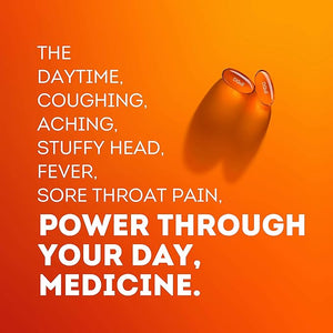 Vicks DayQuil Cold & Flu Relief Liquicaps – Non-Drowsy Daytime Multi-Symptom Medicine for Fever, Cough, Headache, Congestion, 48 Count