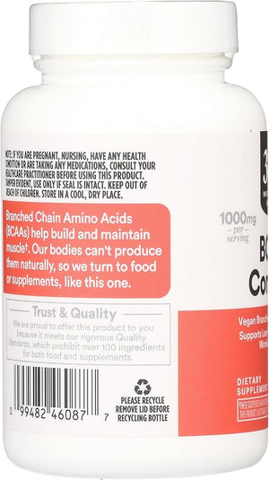 Whole Foods Market BCAA Complex – 60 Count, Branched-Chain Amino Acids Supplement