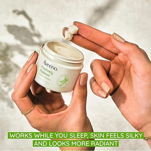 Aveeno Positively Radiant Night Cream – Brightening, Tone Correcting, 1.7oz
