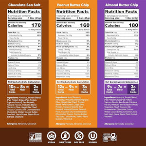 IQBAR Brain and Body Plant Protein Bars – Chocolate Lovers Variety, 12-Count, Low Carb, Gluten-Free