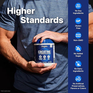 Orgain Creatine Monohydrate Micronized Powder – Unflavored, Vegan, 100 Servings
