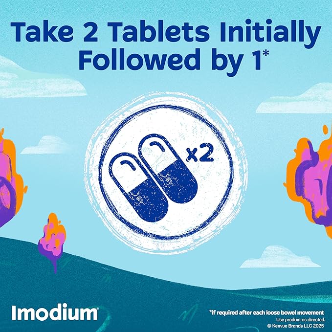 Imodium A-D Diarrhea Relief Caplets – 24 Count | Fast, Effective Anti-Diarrheal Medicine for Acute, Active & Traveler’s Diarrhea