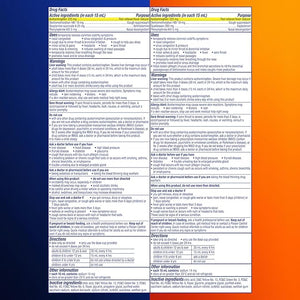 VICKS DayQuil & NyQuil SEVERE Cold & Flu Medicine with Honey Flavor – 9-Symptom Relief, Headache, Fever, Cough, Congestion – 2x12 oz Bottles