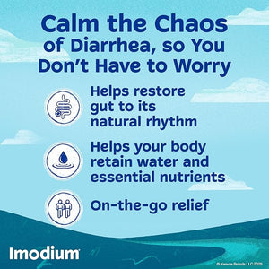 Imodium A-D Diarrhea Relief Caplets – 24 Count | Fast, Effective Anti-Diarrheal Medicine for Acute, Active & Traveler’s Diarrhea