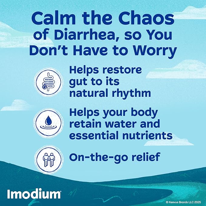 Imodium A-D Diarrhea Relief Caplets – 24 Count | Fast, Effective Anti-Diarrheal Medicine for Acute, Active & Traveler’s Diarrhea